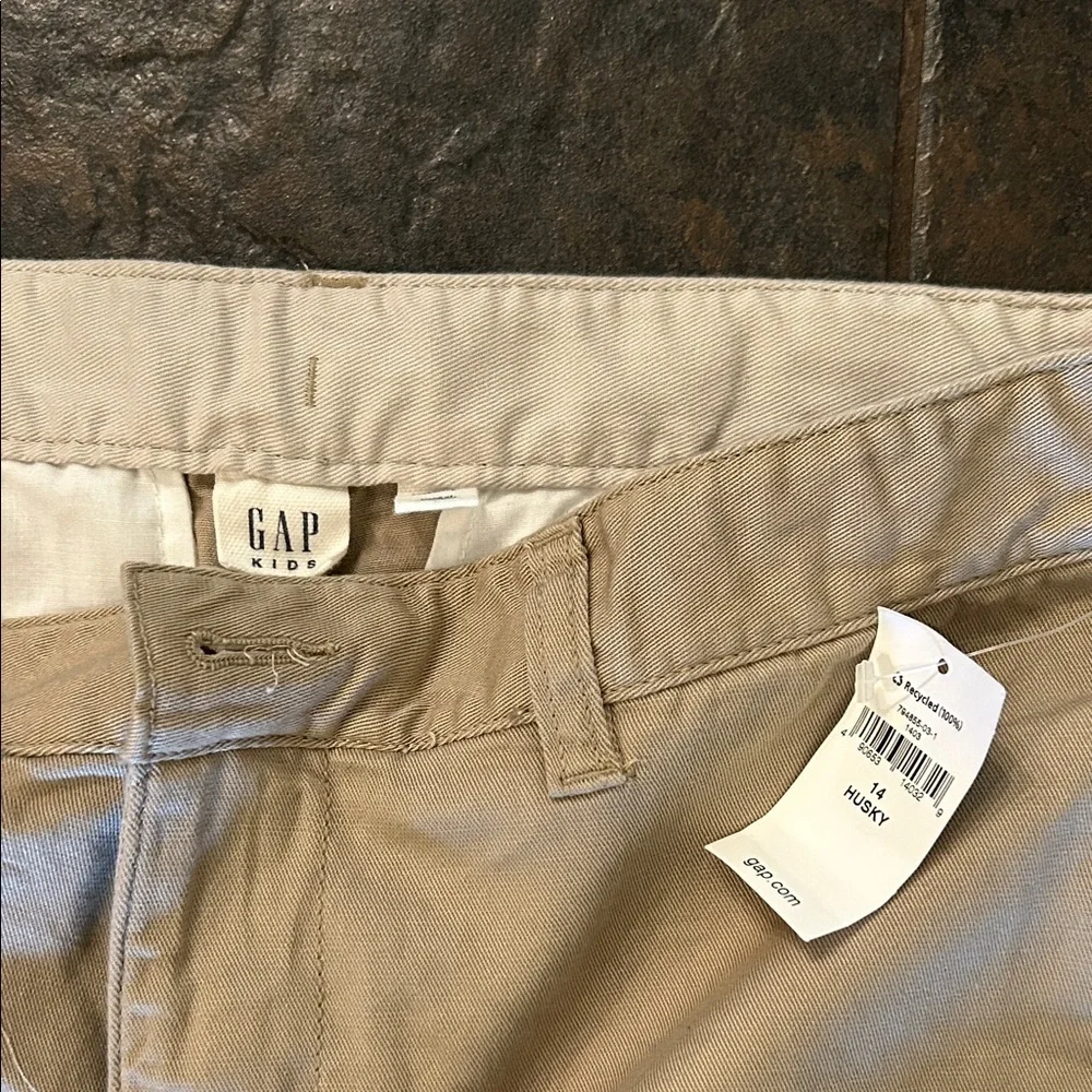 GAP boys 14 husky Khaki Chinos